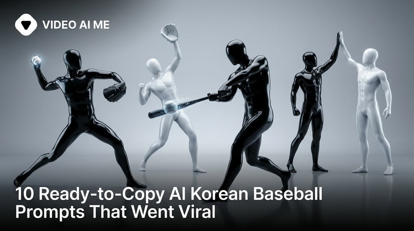 Library of AI Korean baseball prompt templates for KBO fan-cam videos