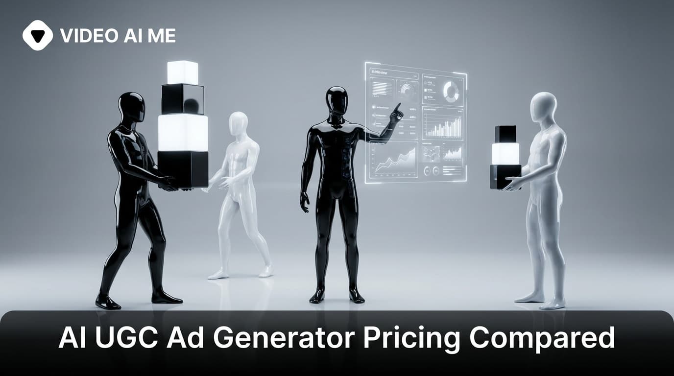 AI UGC ad generator pricing comparison chart for 2026 video ad tools