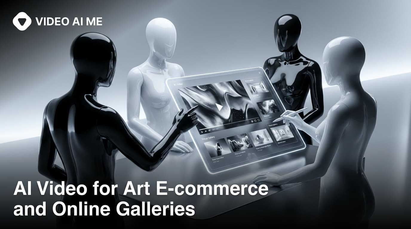 Artist using AI video to showcase photography and paintings in an online gallery across Instagram YouTube and TikTok