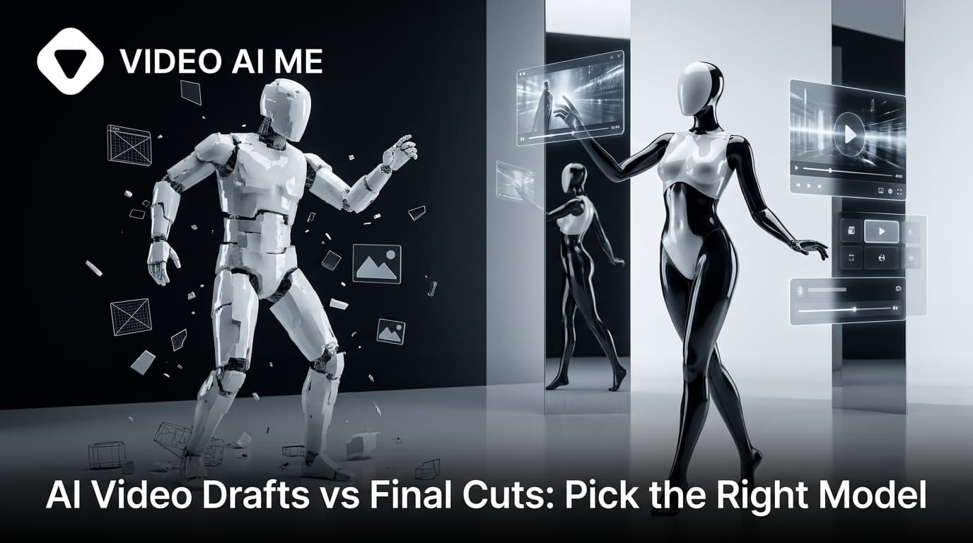 Choosing between a fast drafting model and a careful finishing model