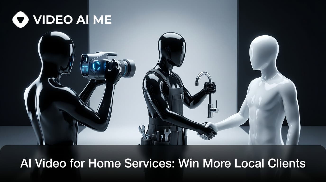 Home services contractor using AI video content for local marketing on Instagram Facebook and TikTok