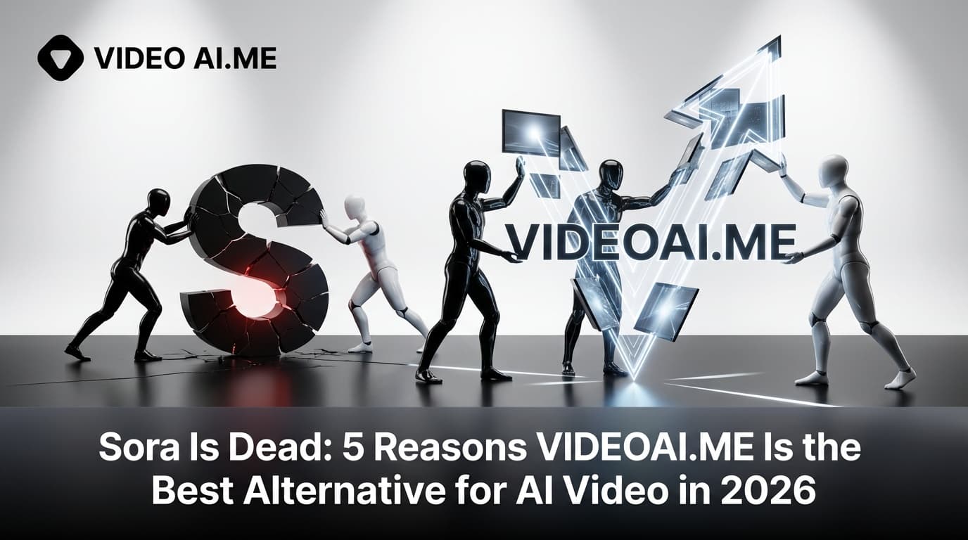 VIDEOAI.ME as the best Sora alternative with AI actors and video generation features comparison