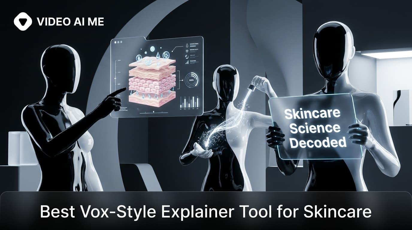 Paper-collage vox-style explainer video for a skincare brand showing a moisture-barrier mechanism