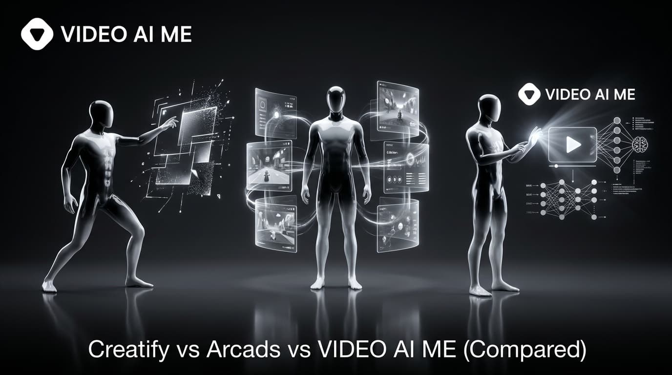 Creatify vs Arcads vs VIDEO AI ME comparison of AI UGC ad tools for 2026