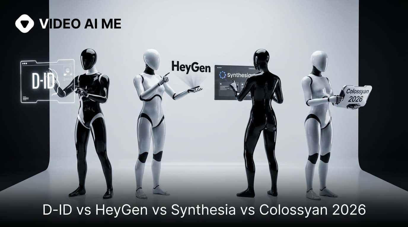 D-ID vs HeyGen vs Synthesia vs Colossyan 2026