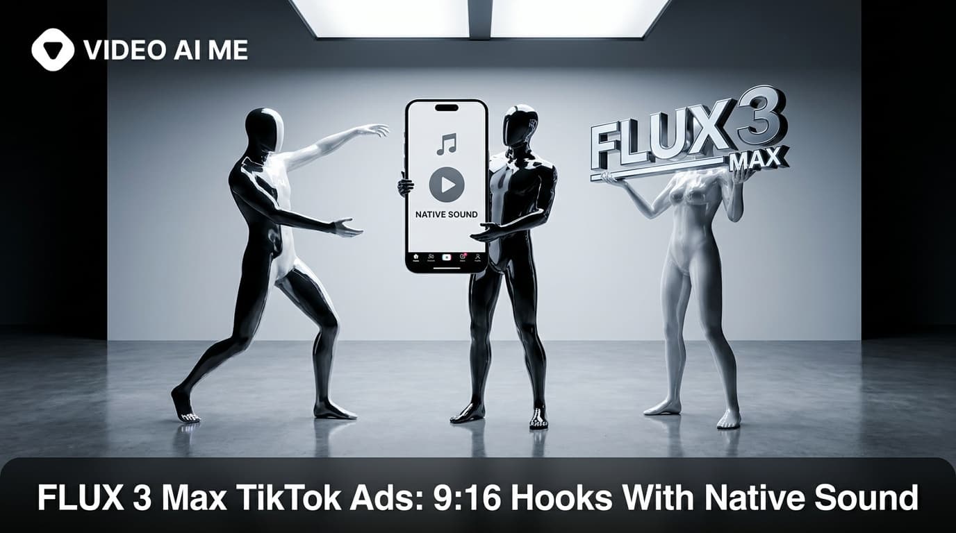 Vertical 9:16 TikTok video ad with sound made with FLUX 3 Max