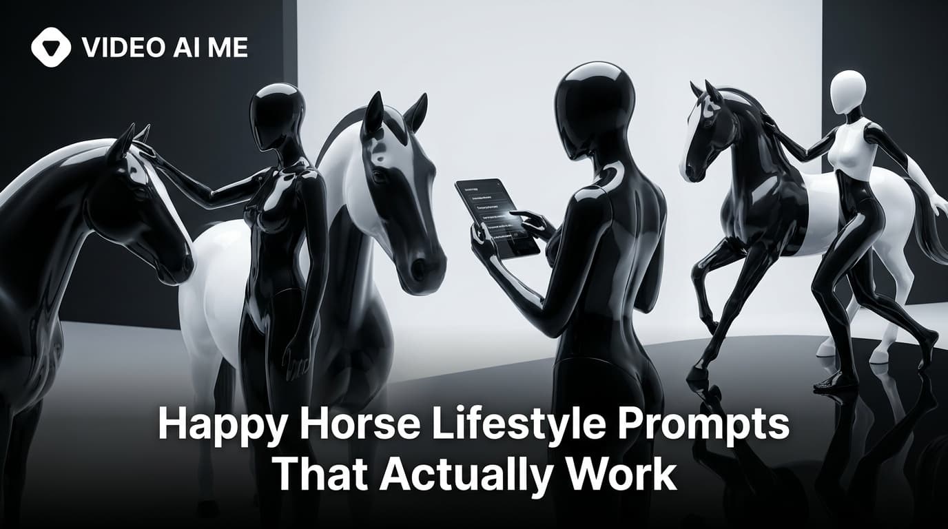 Happy Horse 1.0 lifestyle prompt example showing woman walking city street at night
