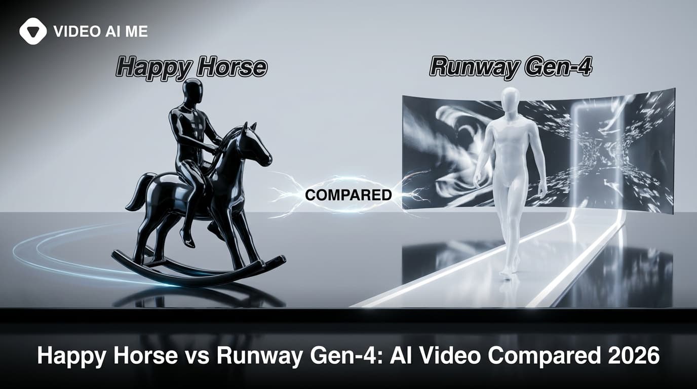 Happy Horse 1.0 vs Runway Gen-4 AI video model comparison 2026