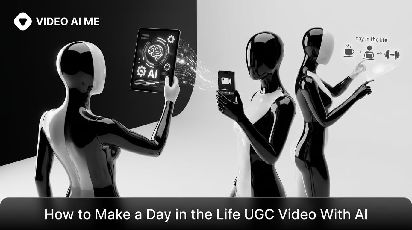 Creating a day in the life UGC video with AI showing a product in a daily routine