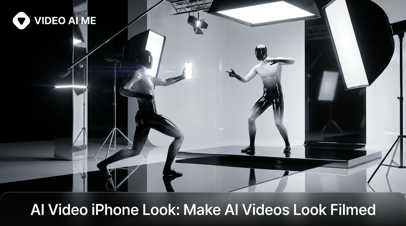 Vertical AI UGC video with an authentic AI video iPhone look shown on a smartphone screen