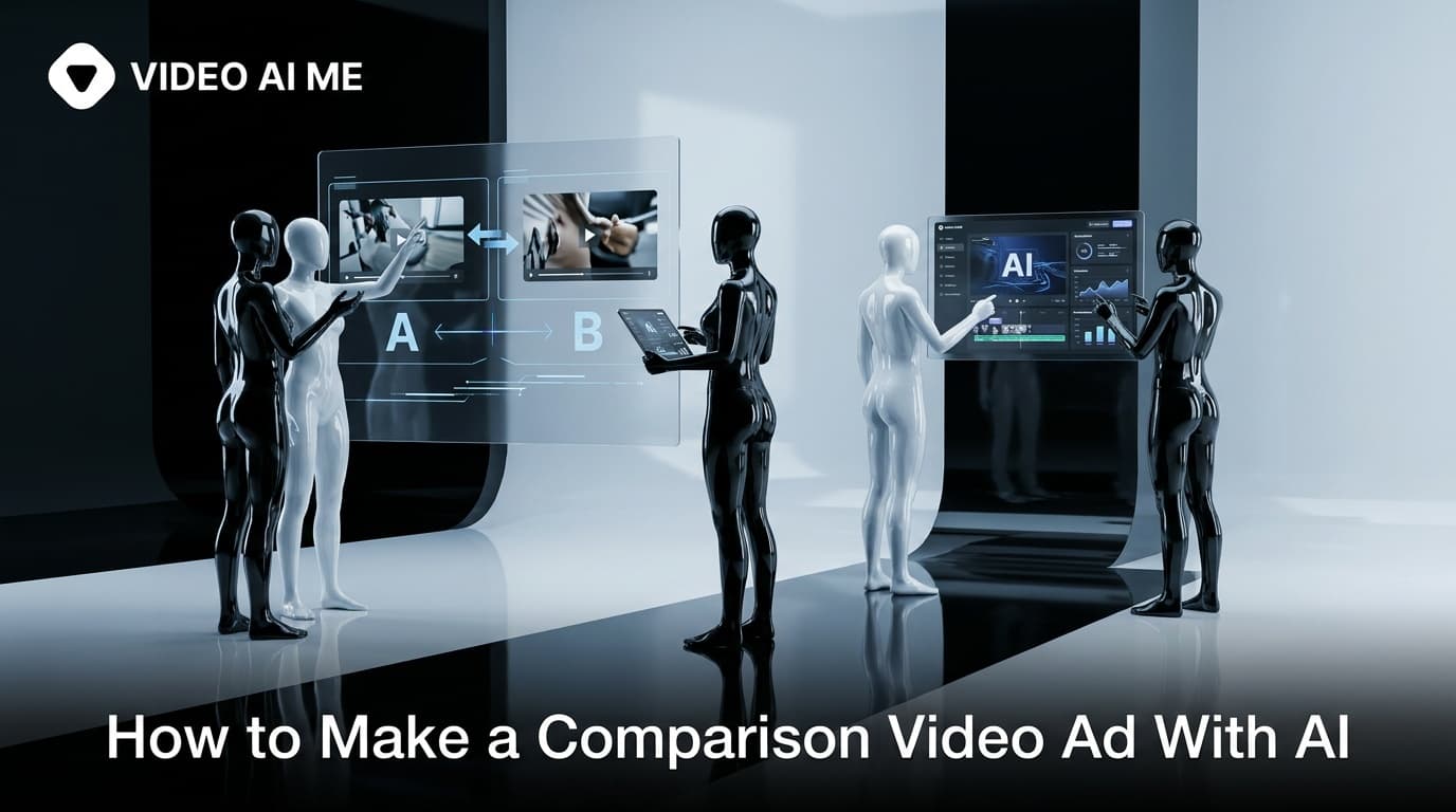 Split-screen comparison video ad showing an us-vs-them product contrast