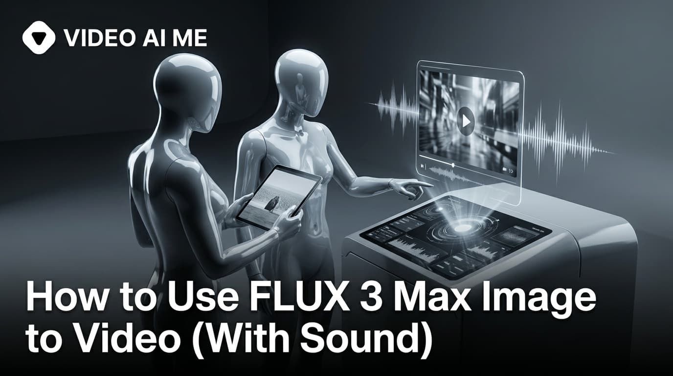 A product photo becoming the first frame of a FLUX 3 Max image to video clip