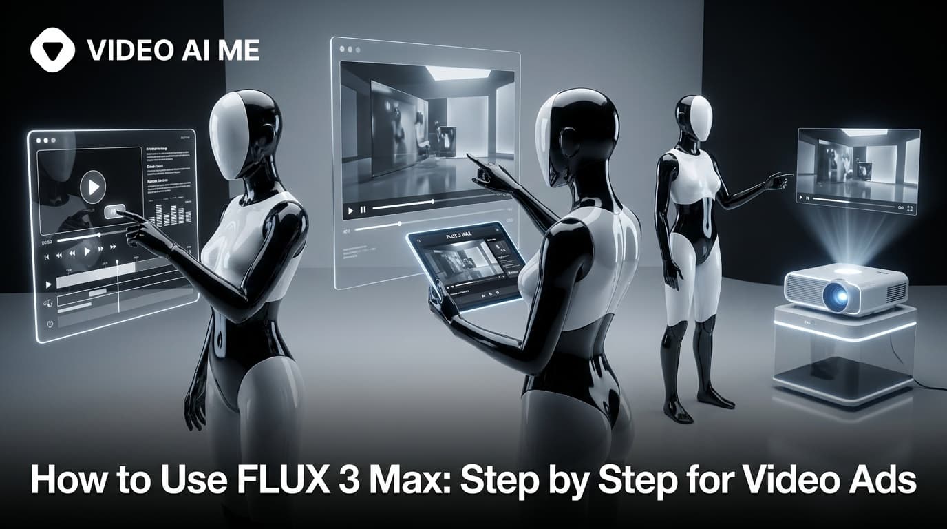 Step by step tutorial for using FLUX 3 Max in the VIDEO AI ME editor