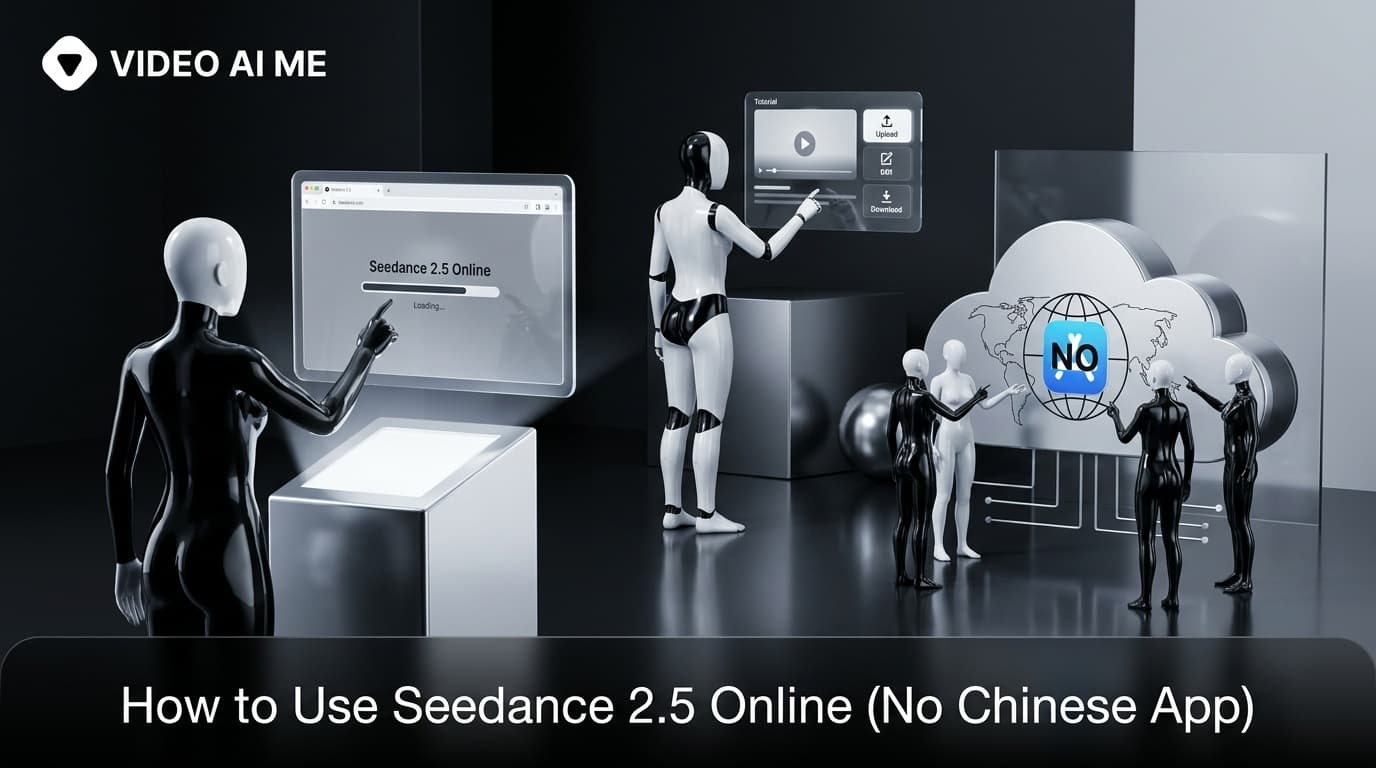The Seedance 2.5 generation settings panel showing duration options in the VIDEO AI ME editor