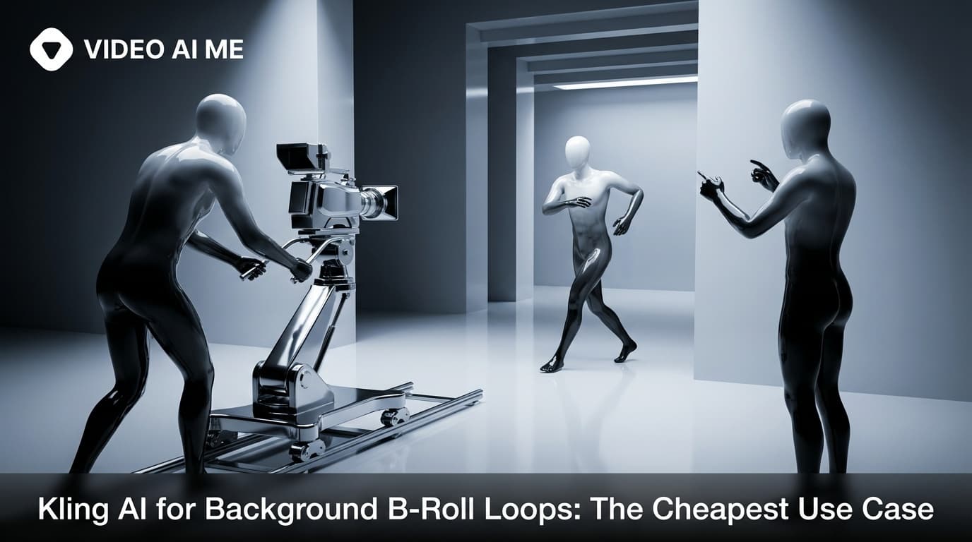 Kling AI background b-roll loop showing coffee being poured for podcast video