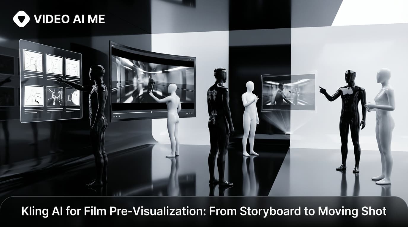 Kling AI film pre-visualization shots used in agency pitch deck