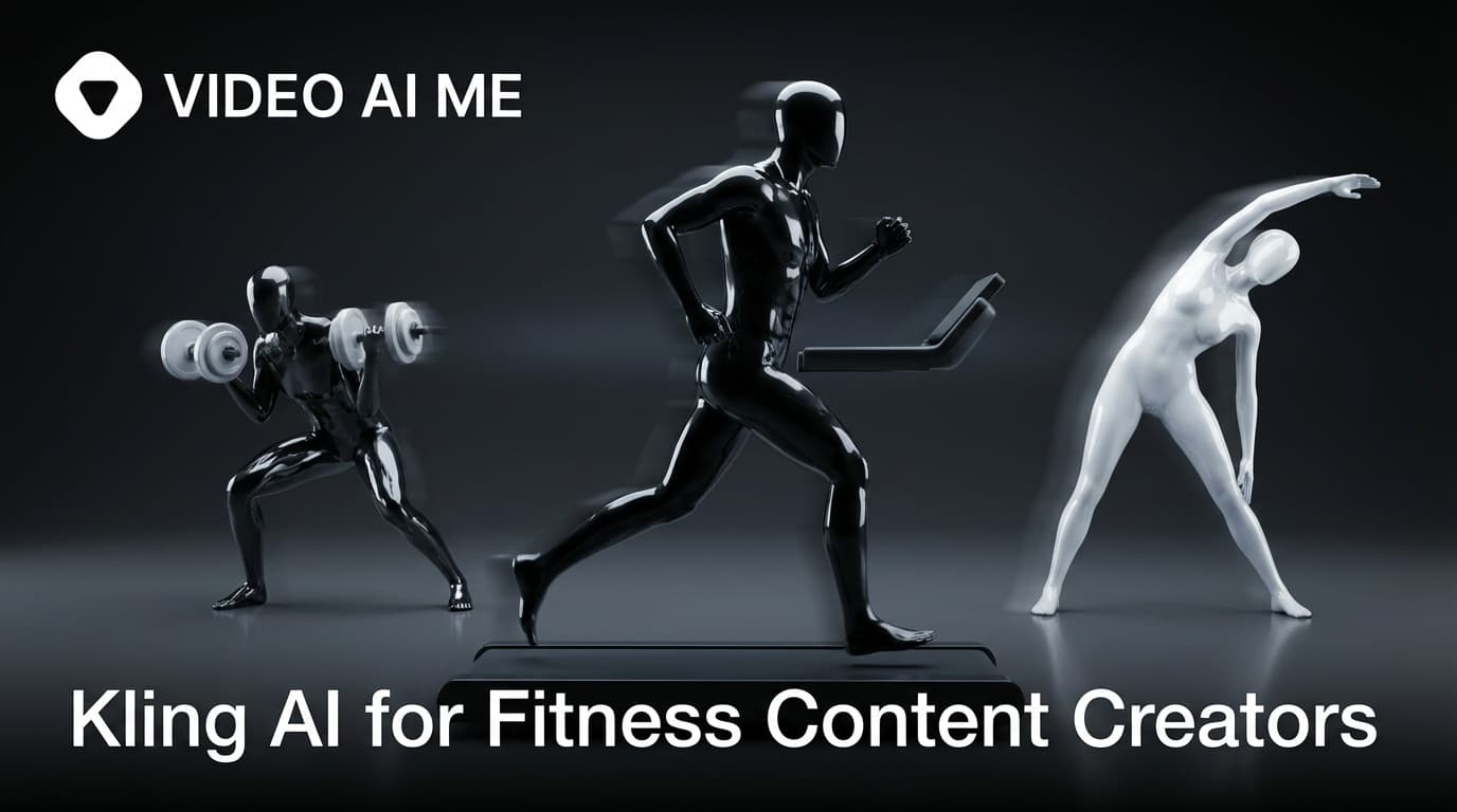 Kling 3.0 fitness creator content showing AI actor in workout context with multi-shot dialogue
