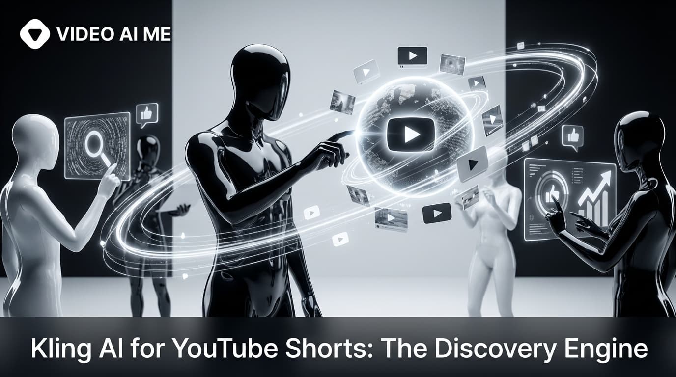 Kling AI YouTube Shorts example showing 9:16 vertical content with subscriber growth metrics