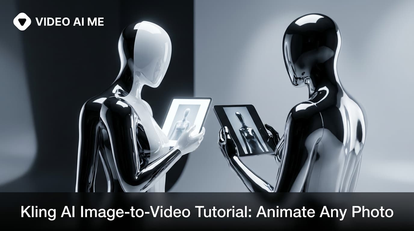 Kling AI image to video tutorial showing reference photo animated into multi-shot video