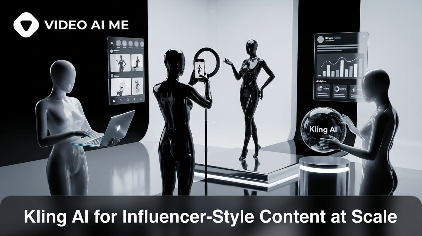 Kling 3.0 AI influencer-style content with consistent character across multi-shot dialogue