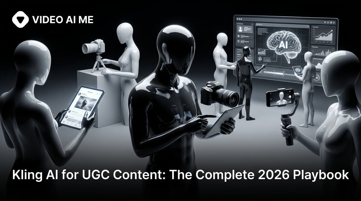 Kling AI UGC content example showing AI actor delivering talking head ad with Kling 3.0 multi-shot dialogue