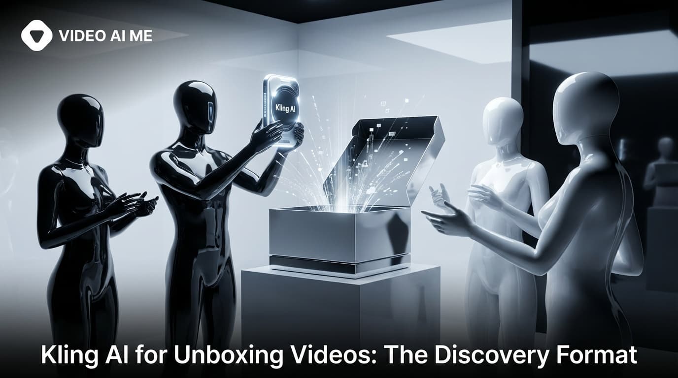 Kling 3.0 unboxing video showing AI actor opening package with multi-shot sequence