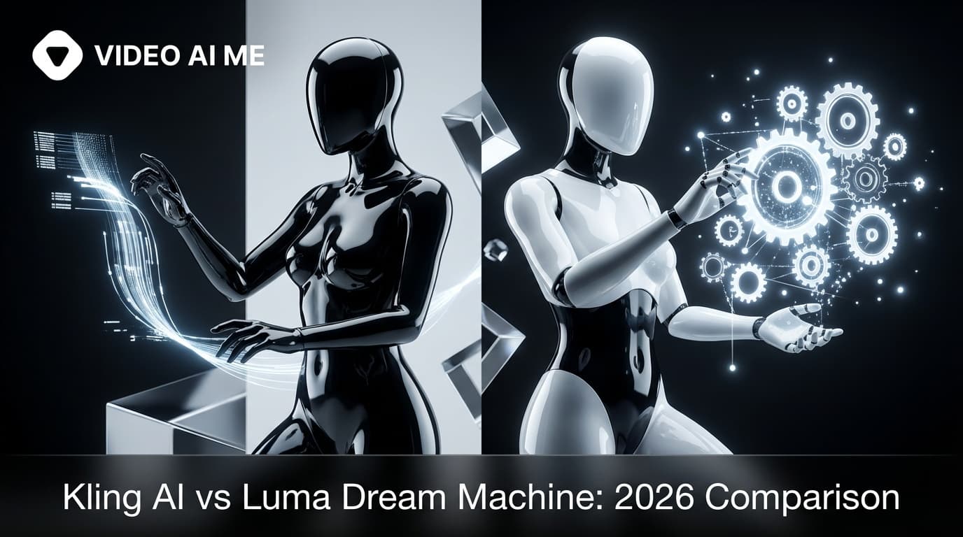 Kling AI vs Luma Dream Machine comparison showing cinematic and ad creative outputs