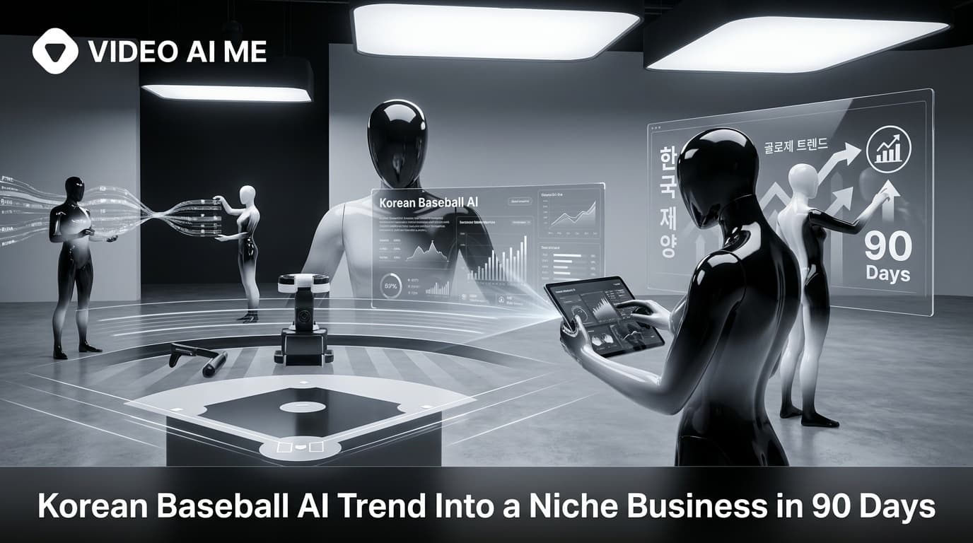 Creator transforming the Korean Baseball AI trend into a niche business with AI actor and multilingual content over 90 days