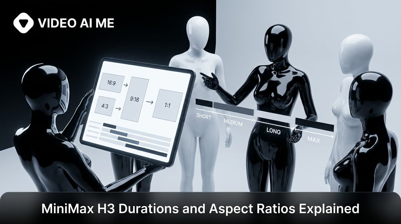 Duration and aspect ratio settings for the MiniMax H3 video model