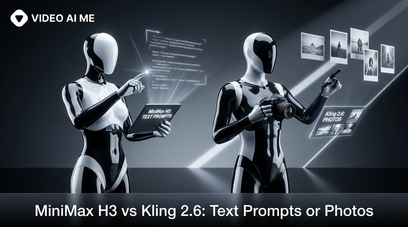 Comparing the MiniMax H3 and Kling 2.6 video generation models