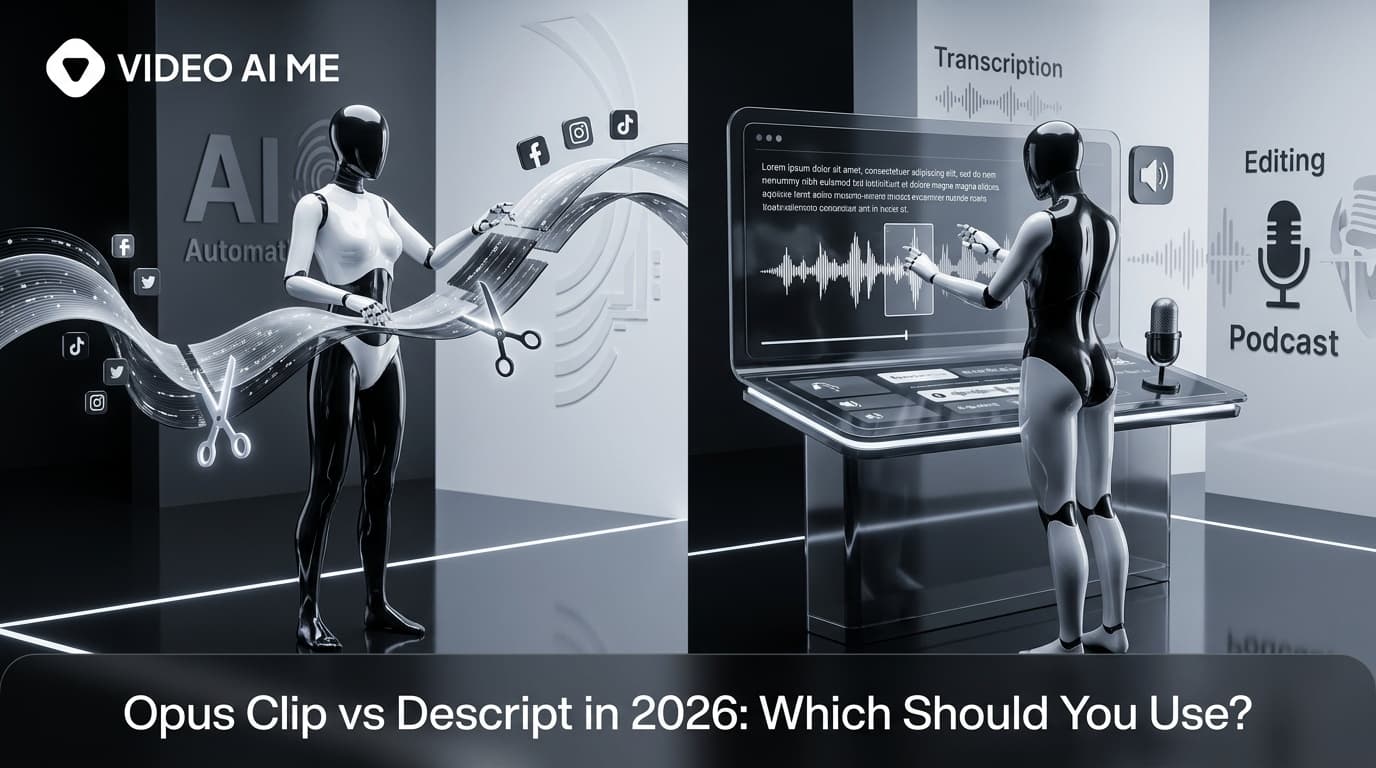 Opus Clip vs Descript in 2026: Which Should You Use?