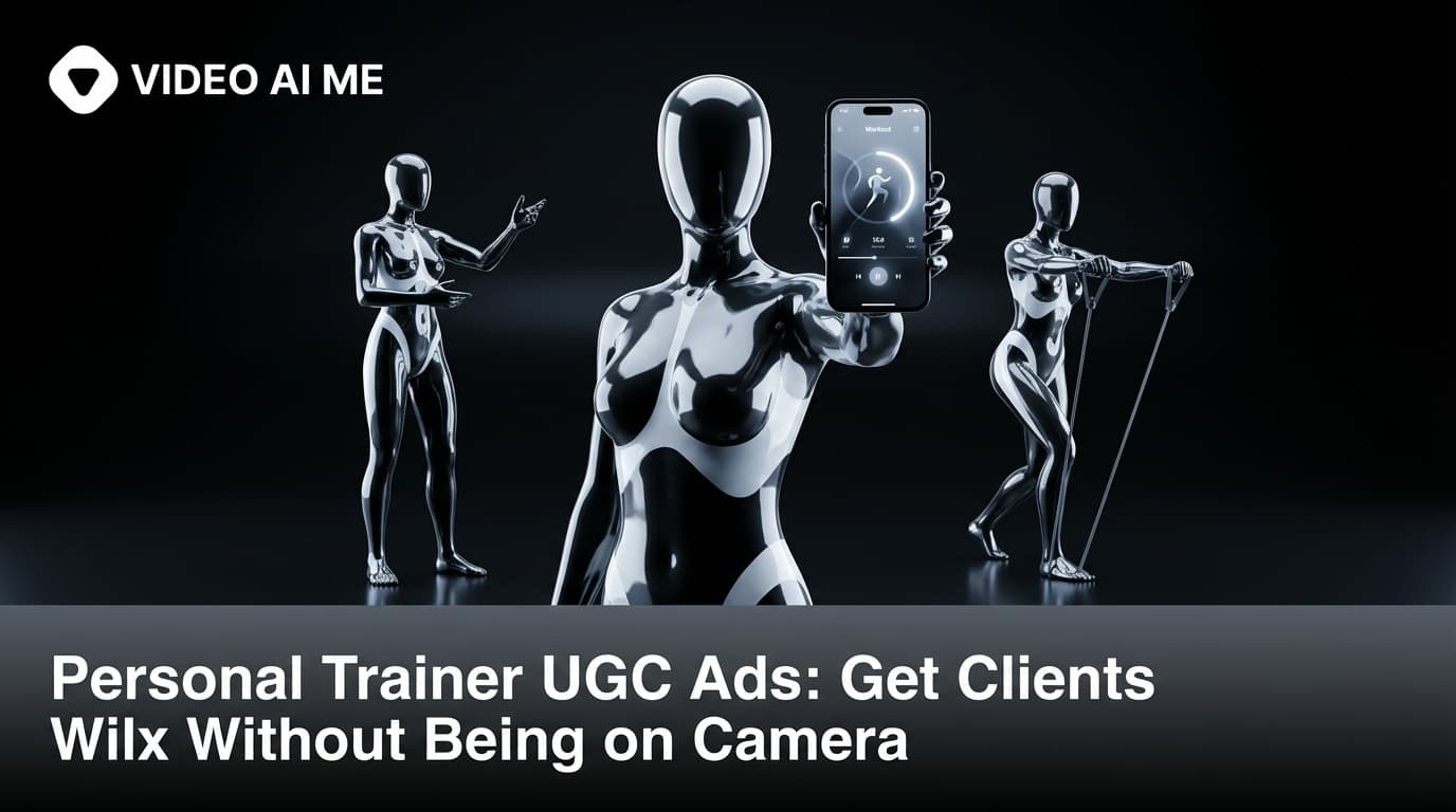 Personal trainer UGC ad creative without showing face for lead generation