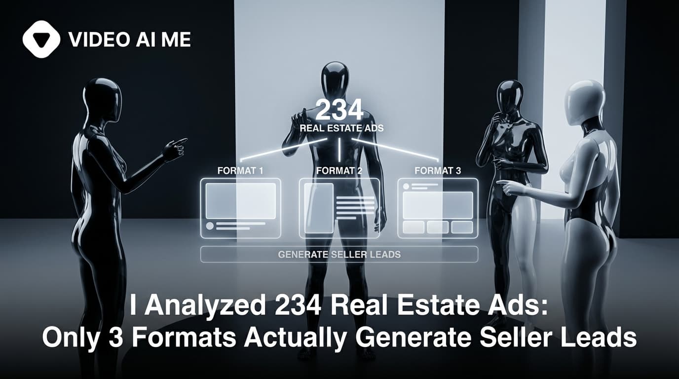 Real estate ad analysis showing the 3 UGC formats that generate seller leads
