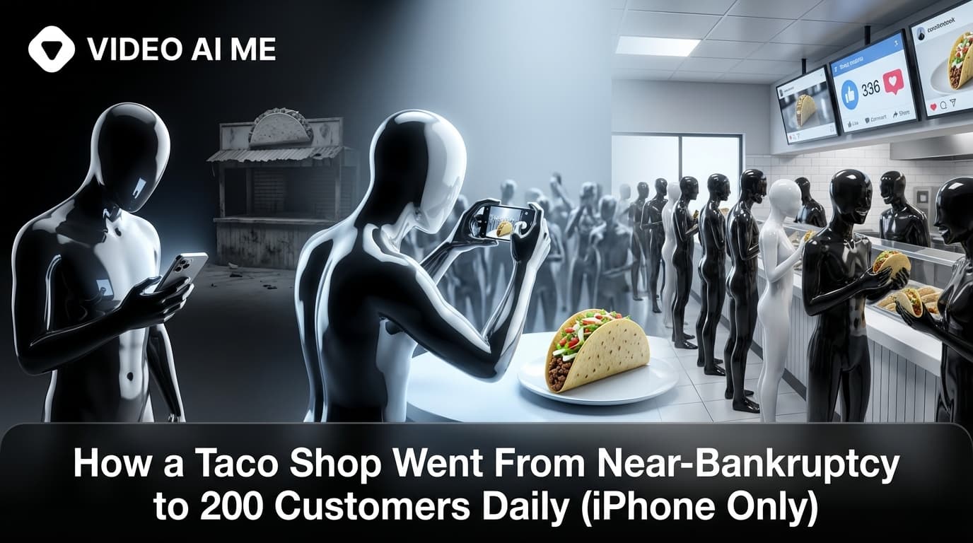 Restaurant video marketing case study showing taco shop transformation through social media content