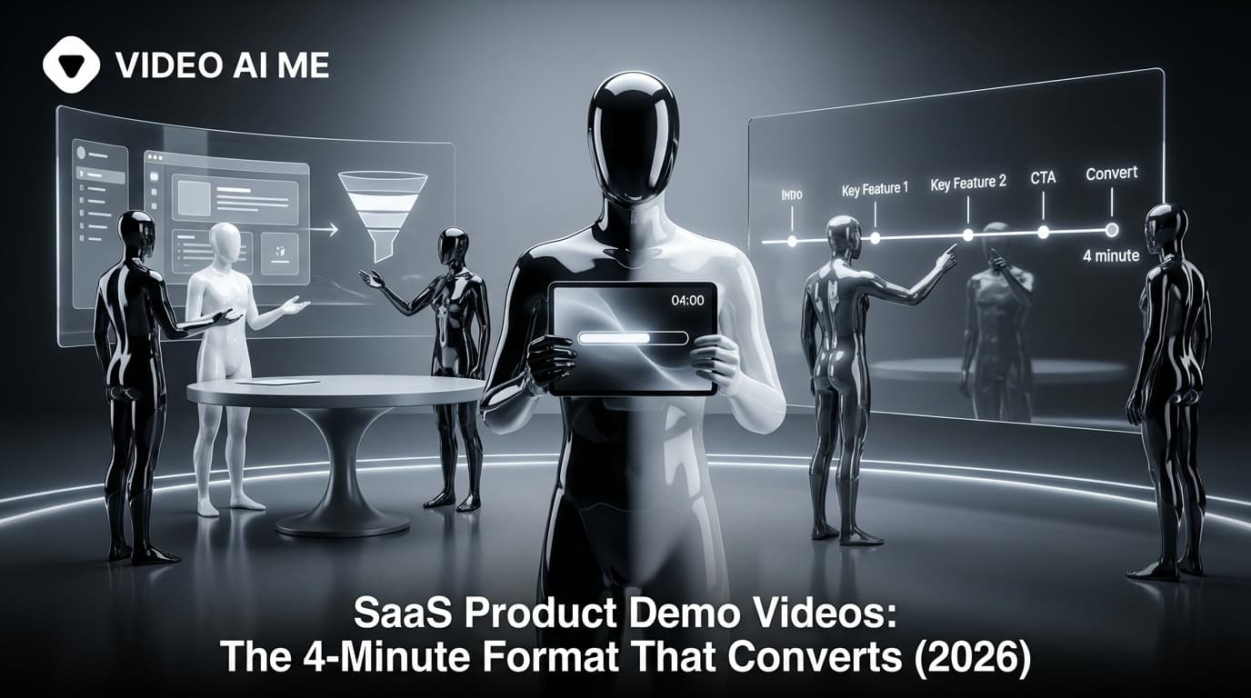 SaaS product demo video with screen recording and feature walkthrough