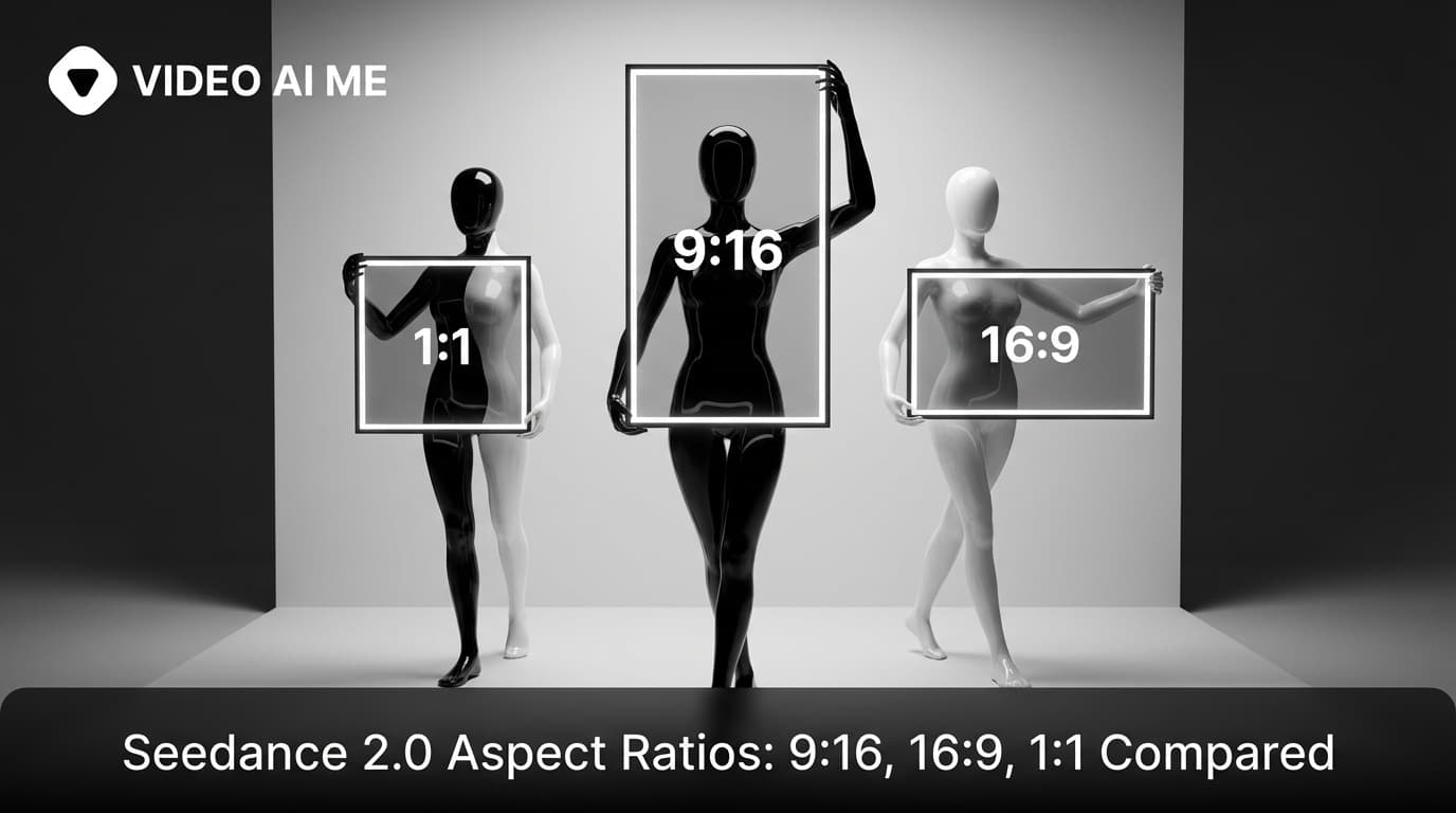 Seedance 2.0 Aspect Ratios: 9:16, 16:9, 1:1 Compared