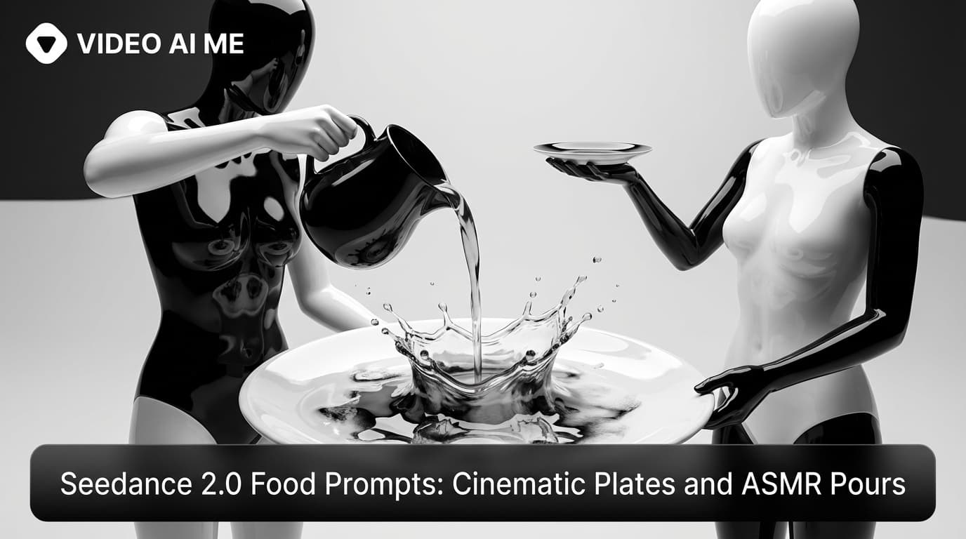 Seedance 2.0 Food Prompts: Cinematic Plates and ASMR Pours