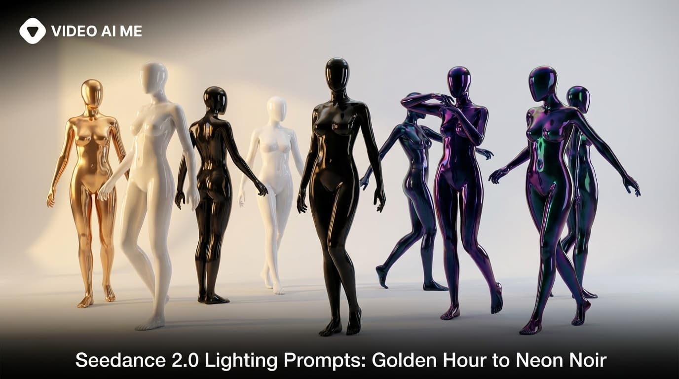 Seedance 2.0 Lighting Prompts: Golden Hour to Neon Noir
