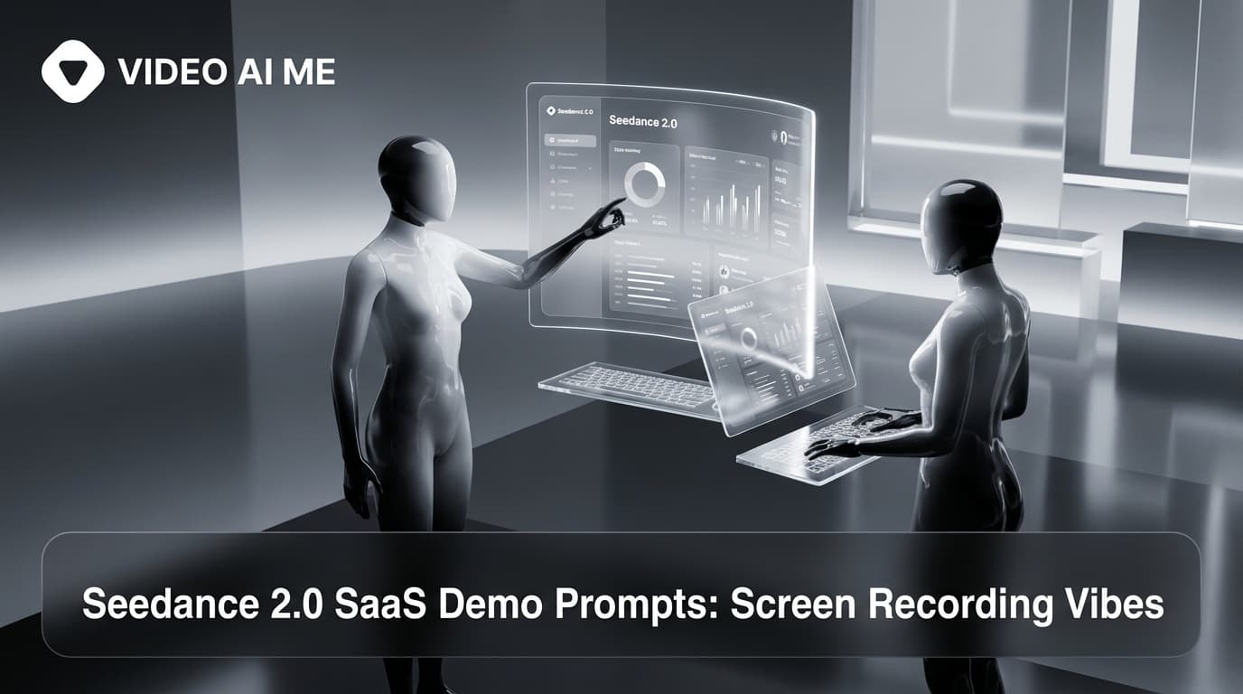 Seedance 2.0 SaaS Demo Prompts: Screen Recording Vibes