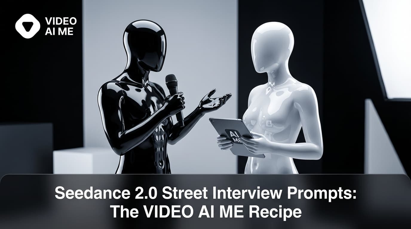 Seedance 2.0 Street Interview Prompts: The VIDEO AI ME Recipe