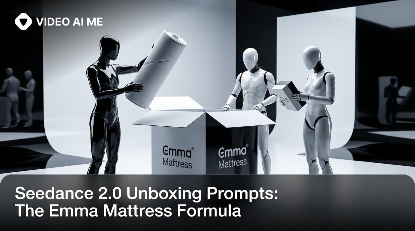 Seedance 2.0 Unboxing Prompts: The Emma Mattress Formula