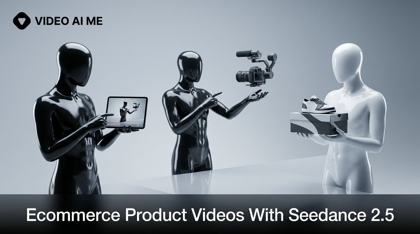 A product packshot and a lifestyle photo used as Seedance 2.5 references for an ecommerce video