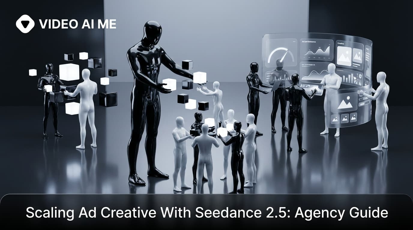 An agency batch of Seedance 2.5 ad variants for a single client product