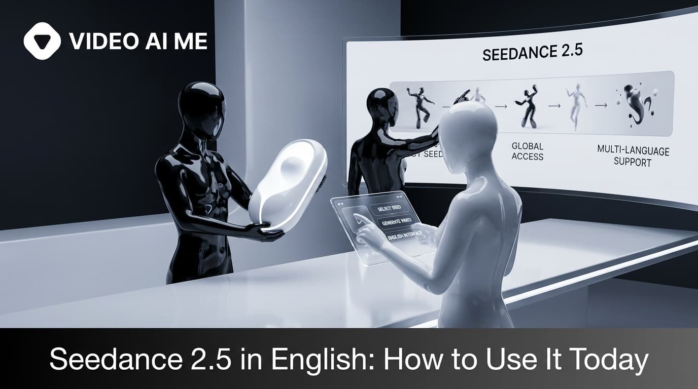 Seedance 2.5 generation settings shown in an English language video editor