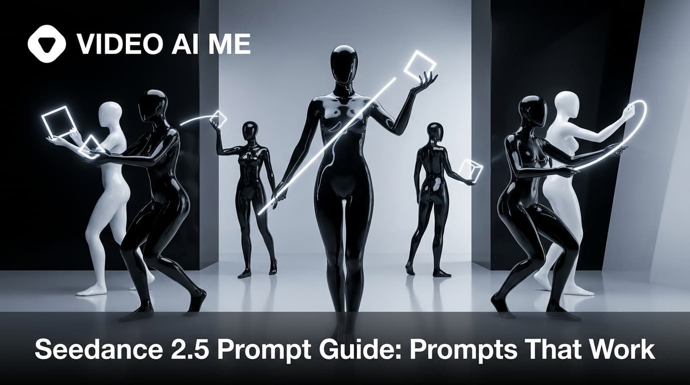 Seedance 2.5 prompt structure and generation settings in the VIDEO AI ME editor