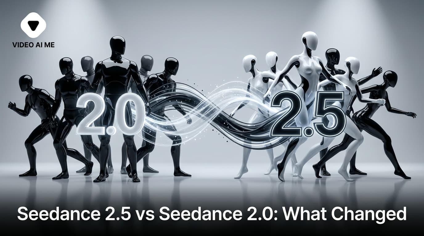 Seedance 2.5 and Seedance 2.0 rendering the same 15 second commercial side by side