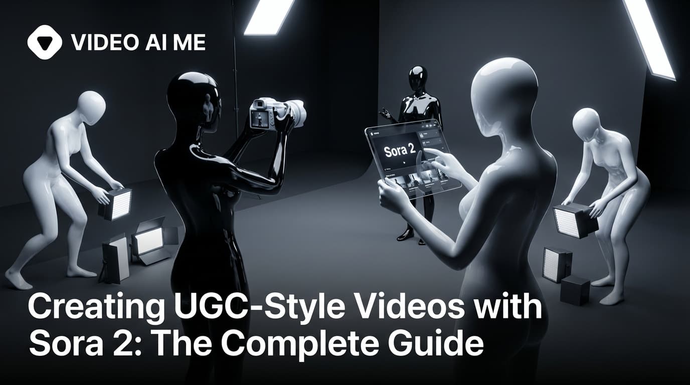 AI-generated UGC-style video created with Sora 2 showing a person speaking naturally to camera