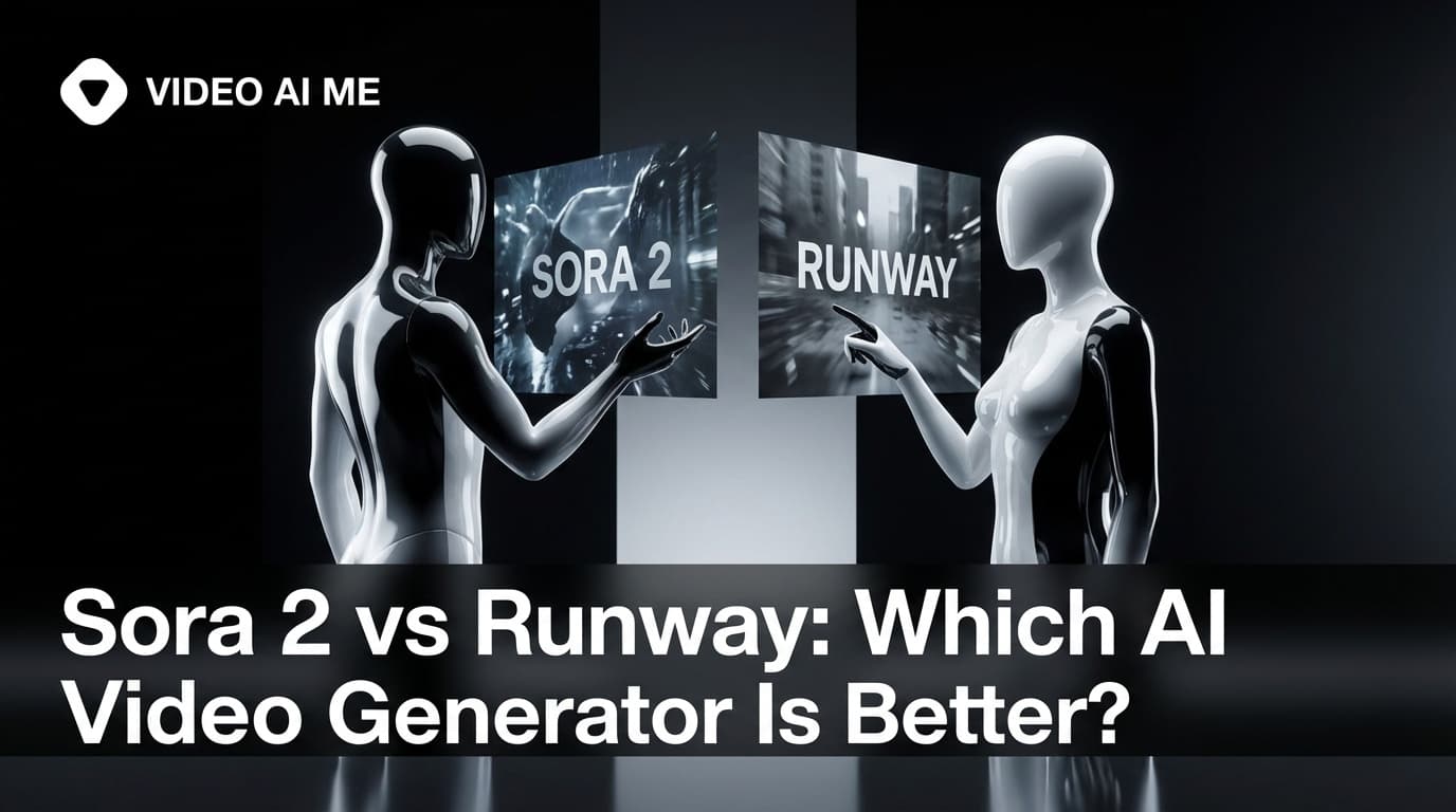 Side-by-side comparison of Sora 2 and Runway Gen-3 Alpha AI video generation outputs