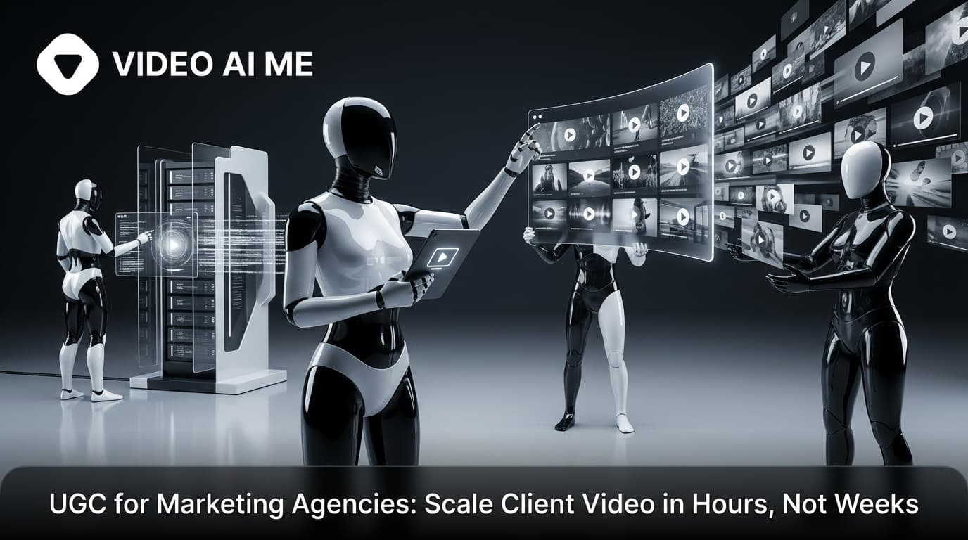 Marketing agency scaling client video production with AI UGC across multiple industries