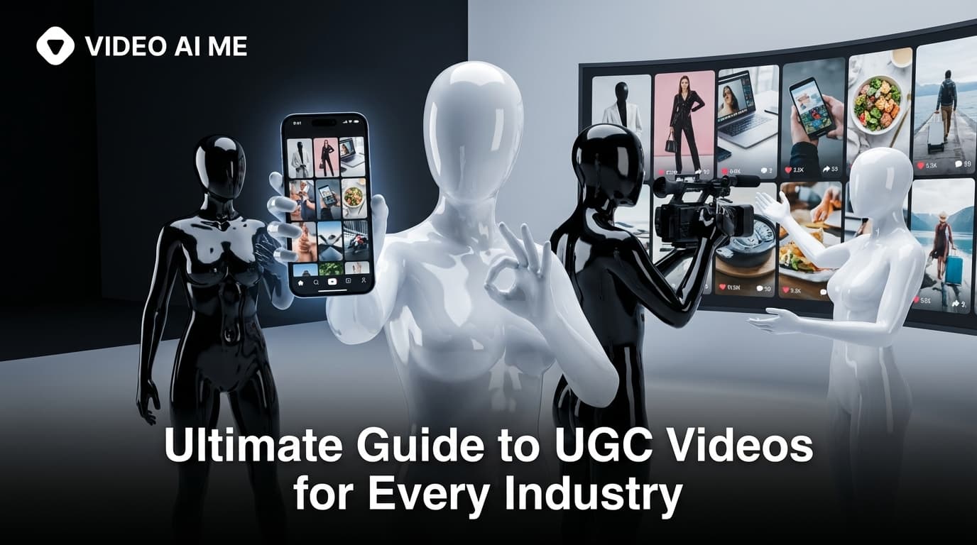 AI UGC video creation workflow showing script to finished video in minutes